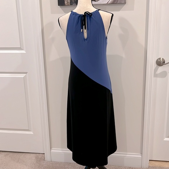 White House Black Market Color-Block Asymmetrical High-Low Shift Dress - Picture 4 of 8